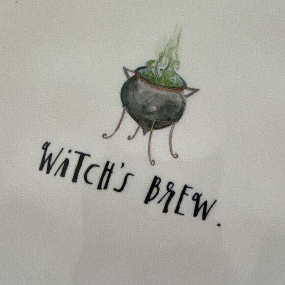 2 Rae Dunn Halloween MELAMINE Salad Plates Hocus Pocus Witches Brew Replacement - Picture 6 of 7